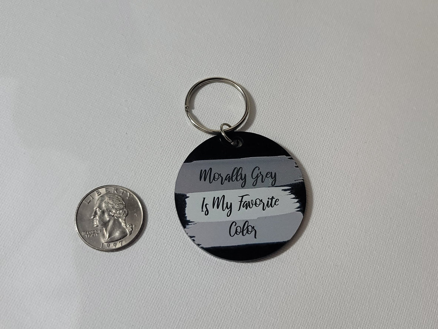 Morally Grey Is My Favorite Color Keychain – Dark Romance Reader Gift