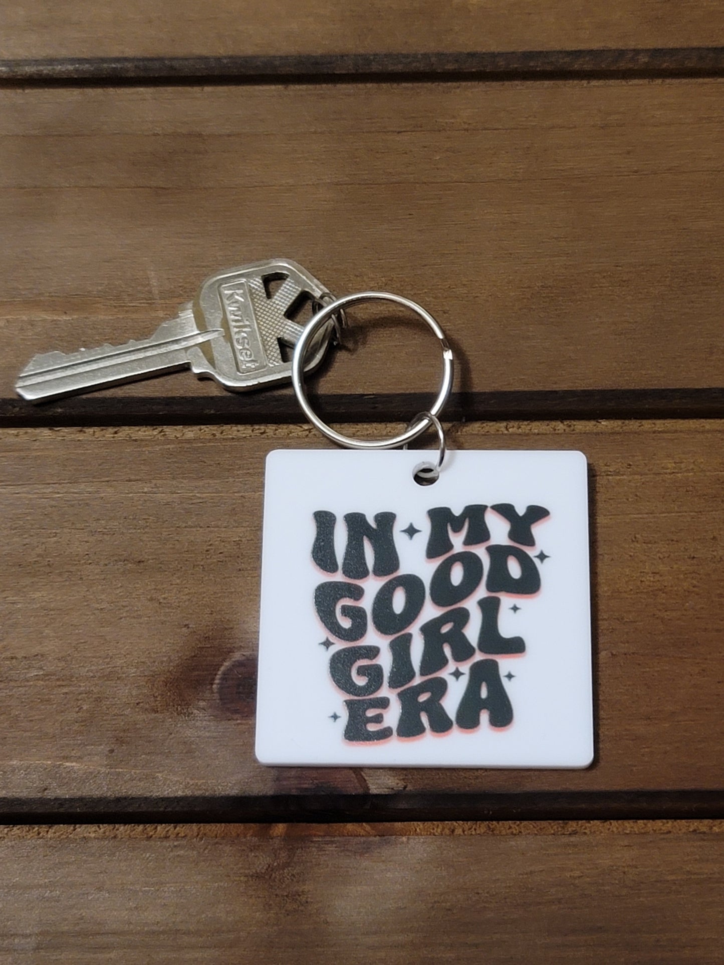 "In My Good Girl Era" Acrylic Keychain / Backpack Tag