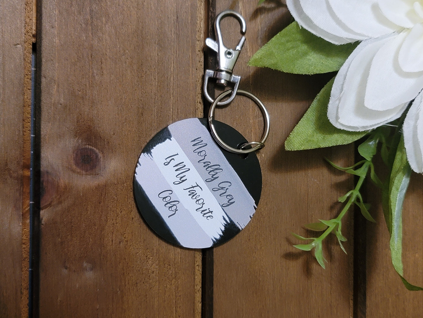 Morally Grey Is My Favorite Color Keychain – Dark Romance Reader Gift