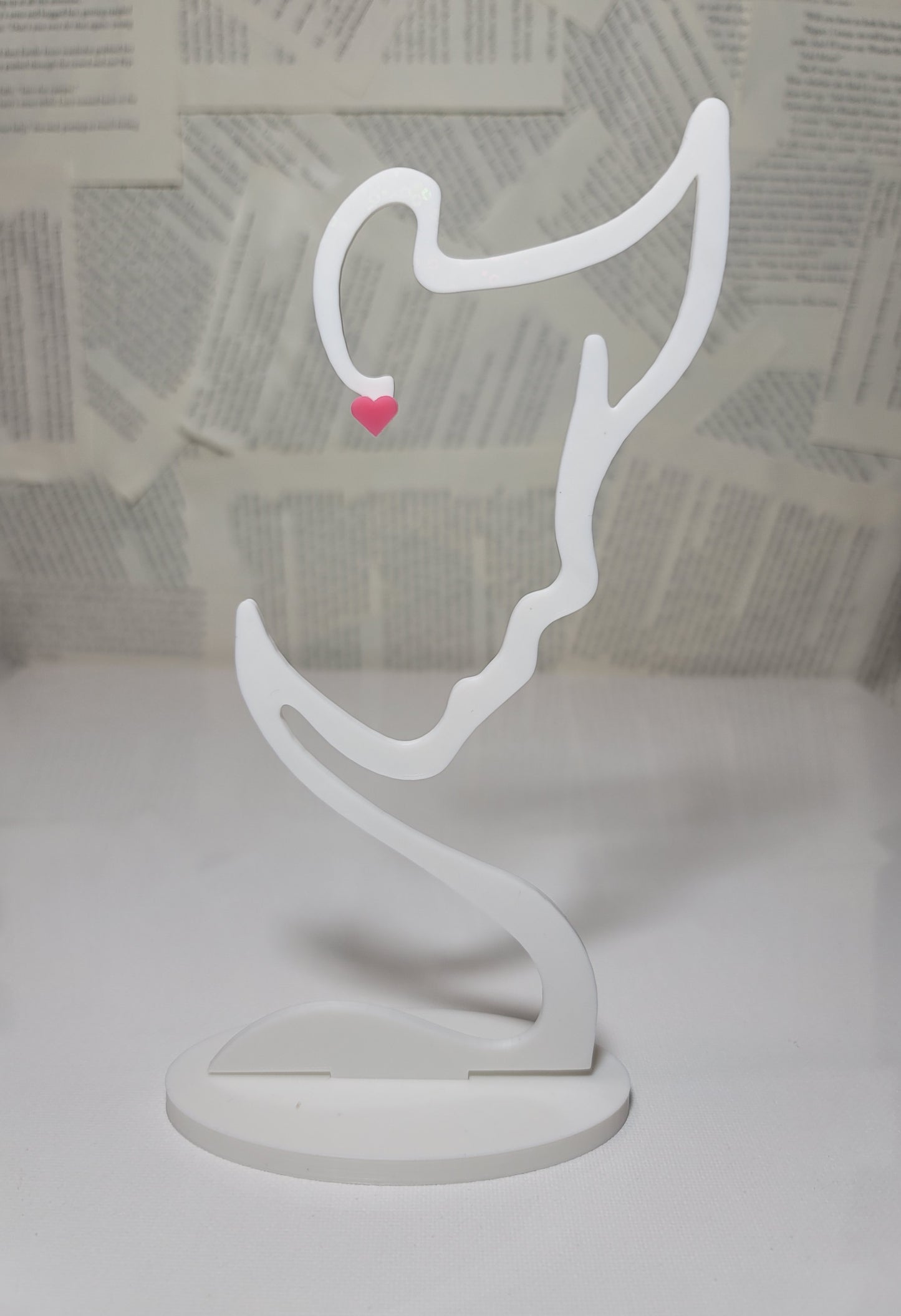 Bookish Heart Earrings – Flirty Pink Studs for Spicy & Soft Aesthetics