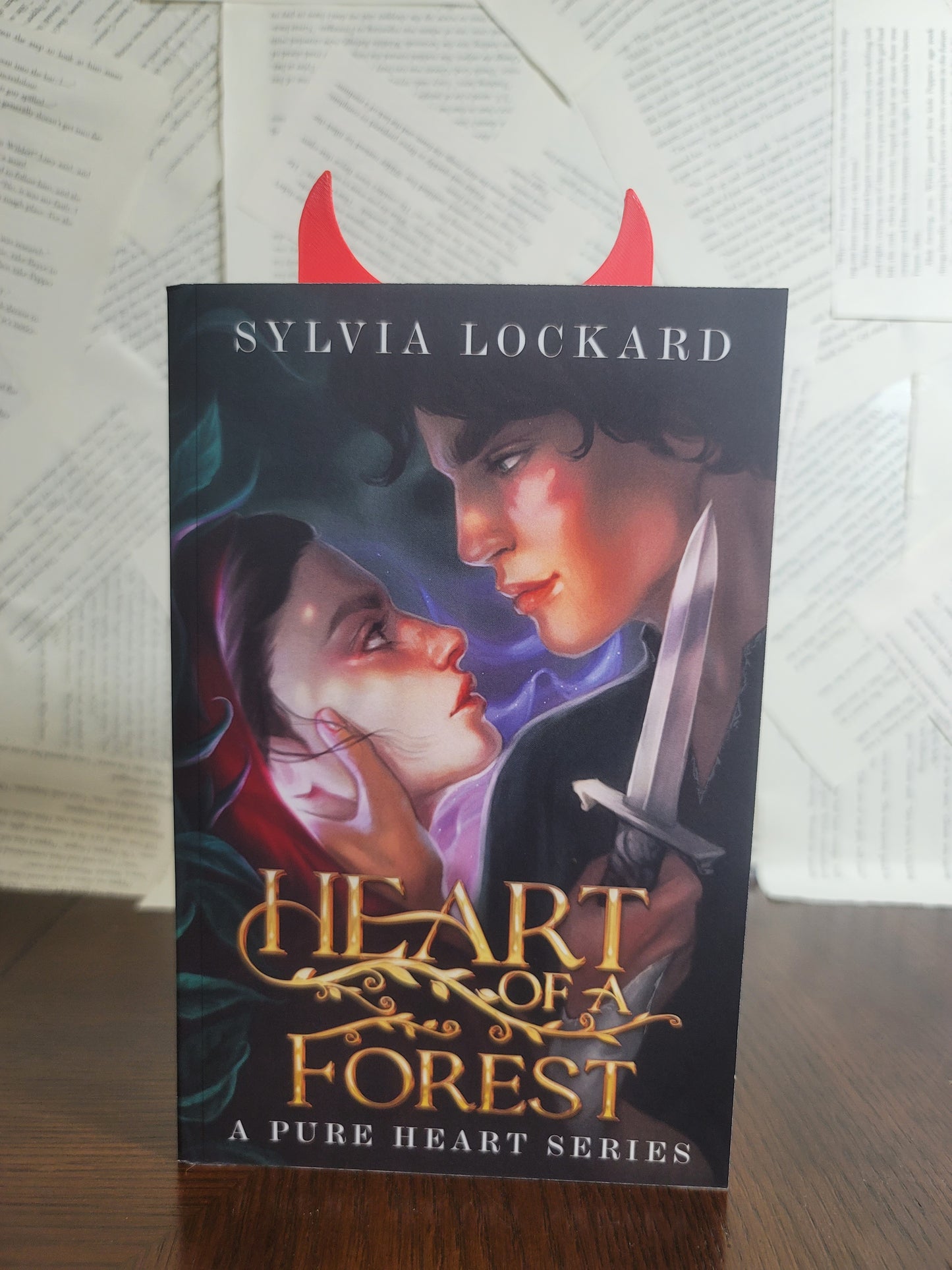 Sinful Horns Bookmark – Bold 3D Printed Marker for Dark Romance Lovers