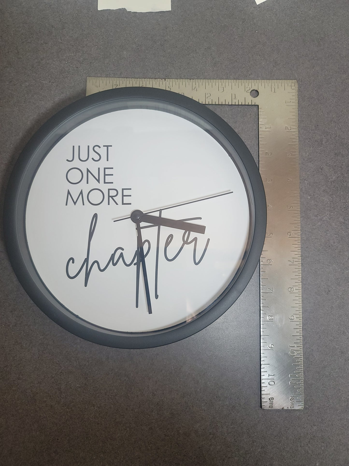 Just One More Chapter – Bookish Clock for Page-Turners