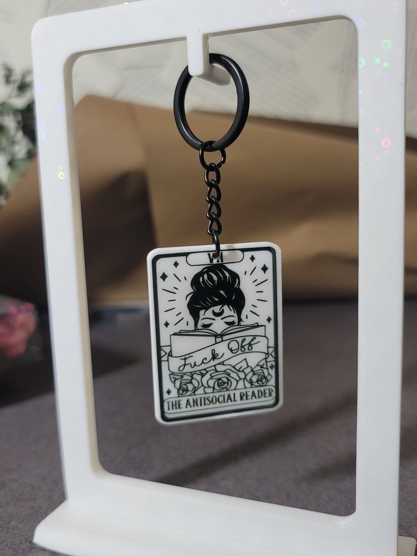 ‘F* Off I’m Reading’ Keychain – Funny Gift for Bookworms & Introverts