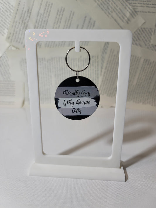 Morally Grey Is My Favorite Color Keychain – Dark Romance Reader Gift