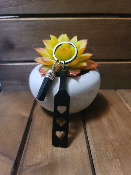 Kinky Heart Paddle Keychain – Spicy Bookish or Bedroom Accessory