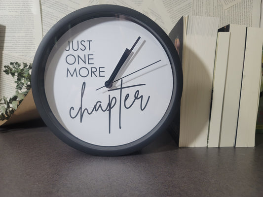 Just One More Chapter – Bookish Clock for Page-Turners