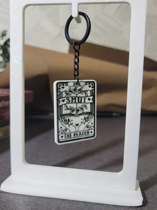 Smut, The Reader’ Keychain – Edgy Tarot-Inspired Accessory for Romance and Erotica Lovers