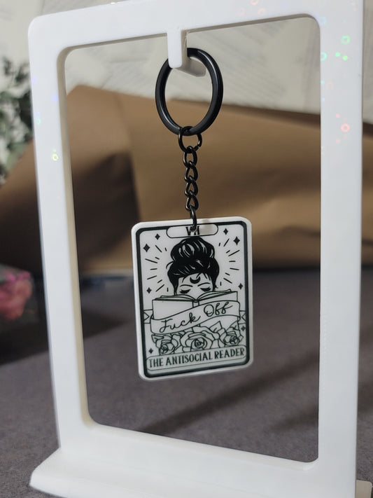 ‘F* Off I’m Reading’ Keychain – Funny Gift for Bookworms & Introverts