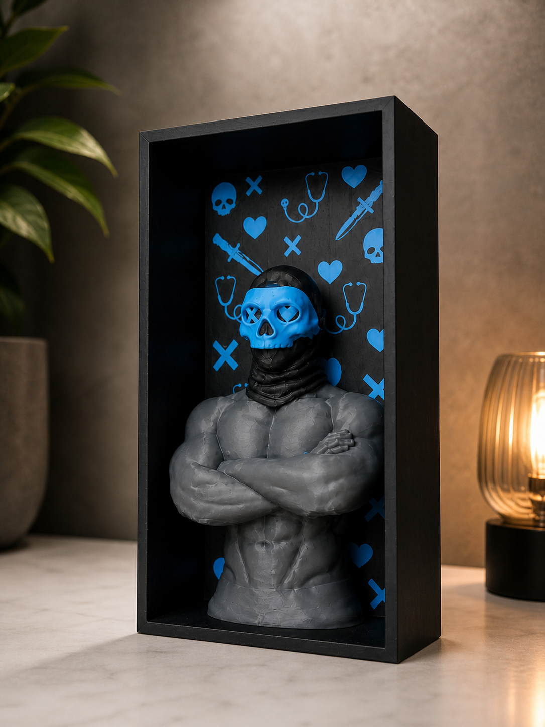 Lights Out Inspired Book Nook | Dark Romance Shelf Insert | Gothic BookTok Decor for Readers
