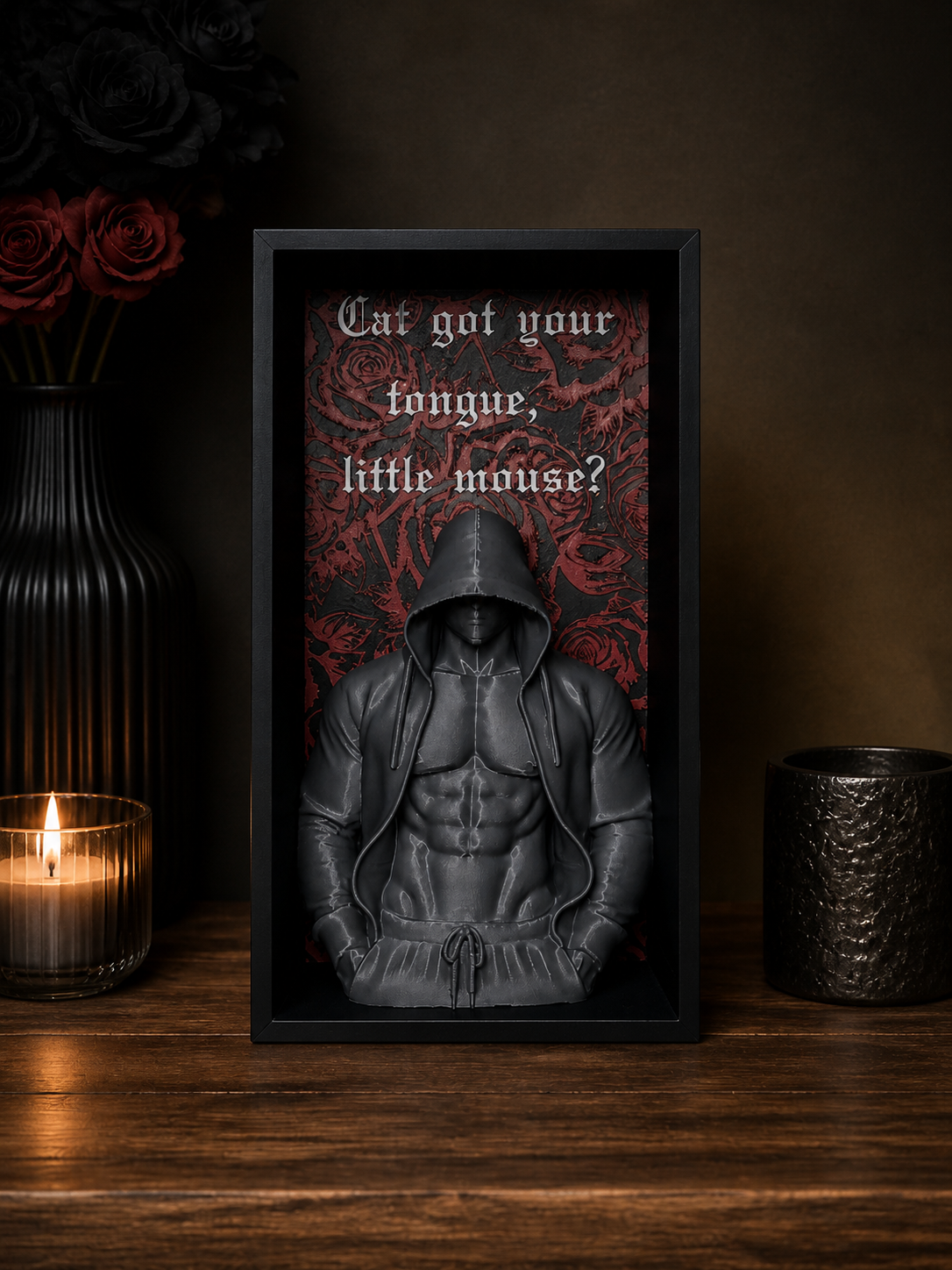 Haunting Adeline Inspired Book Nook | Gothic Dark Romance Shelf Decor | BookTok Bookshelf Insert
