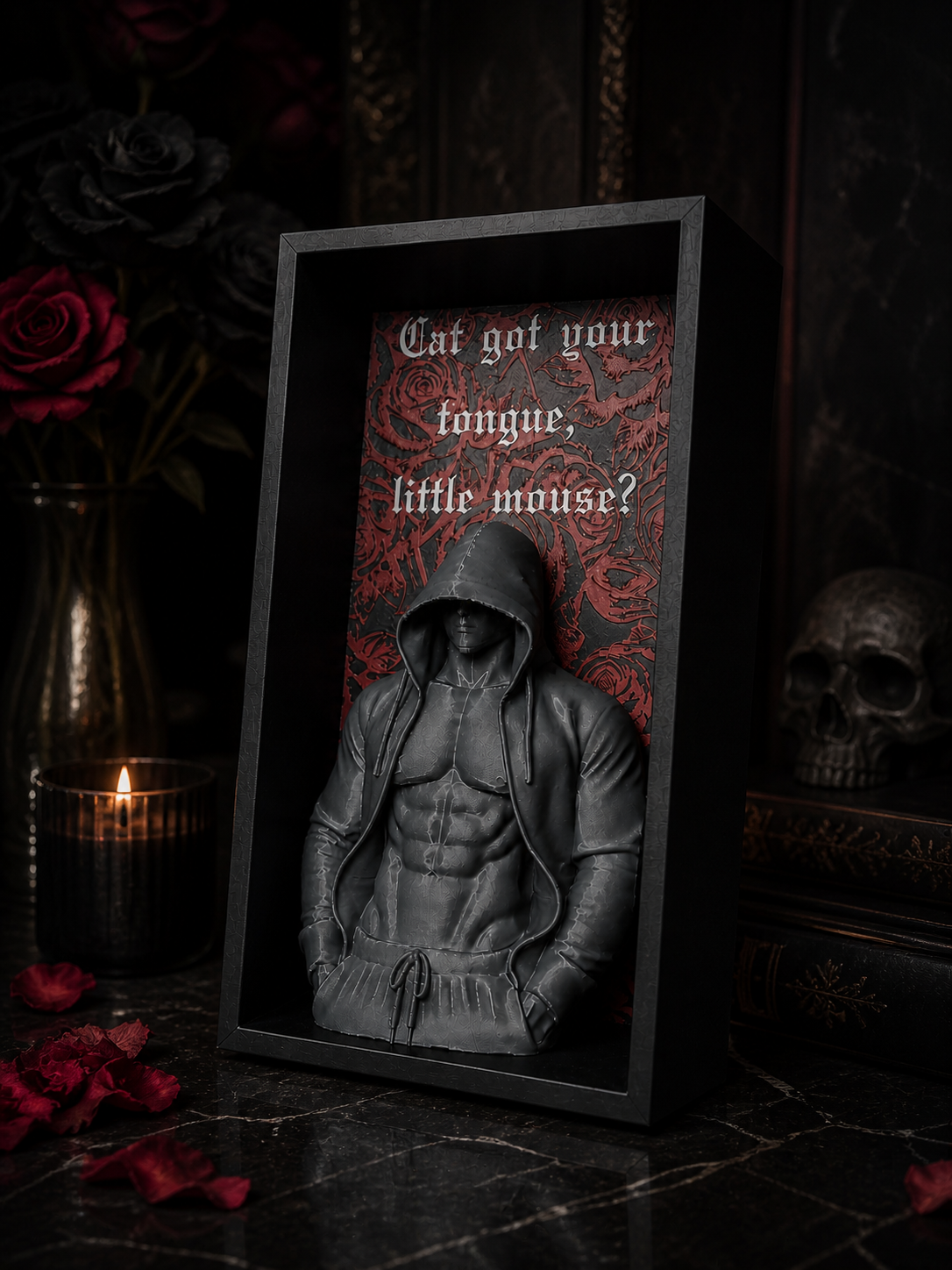 Haunting Adeline Inspired Book Nook | Gothic Dark Romance Shelf Decor | BookTok Bookshelf Insert