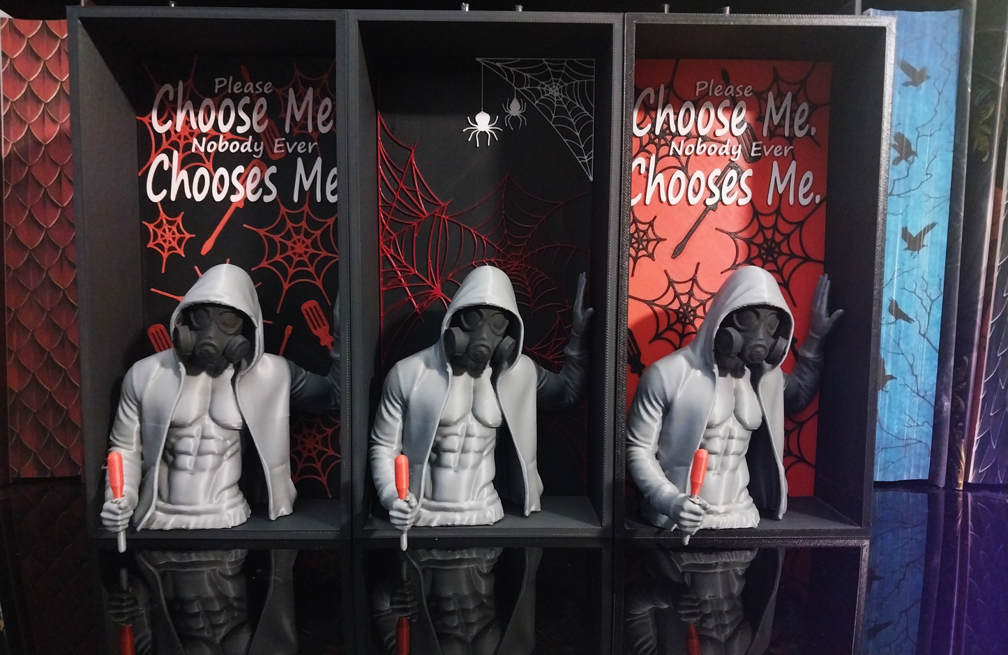 Please Choose Me. Dark Romance Book Nook | Gothic Shelf Insert Inspired by Morally Gray Romance | BookTok Decor