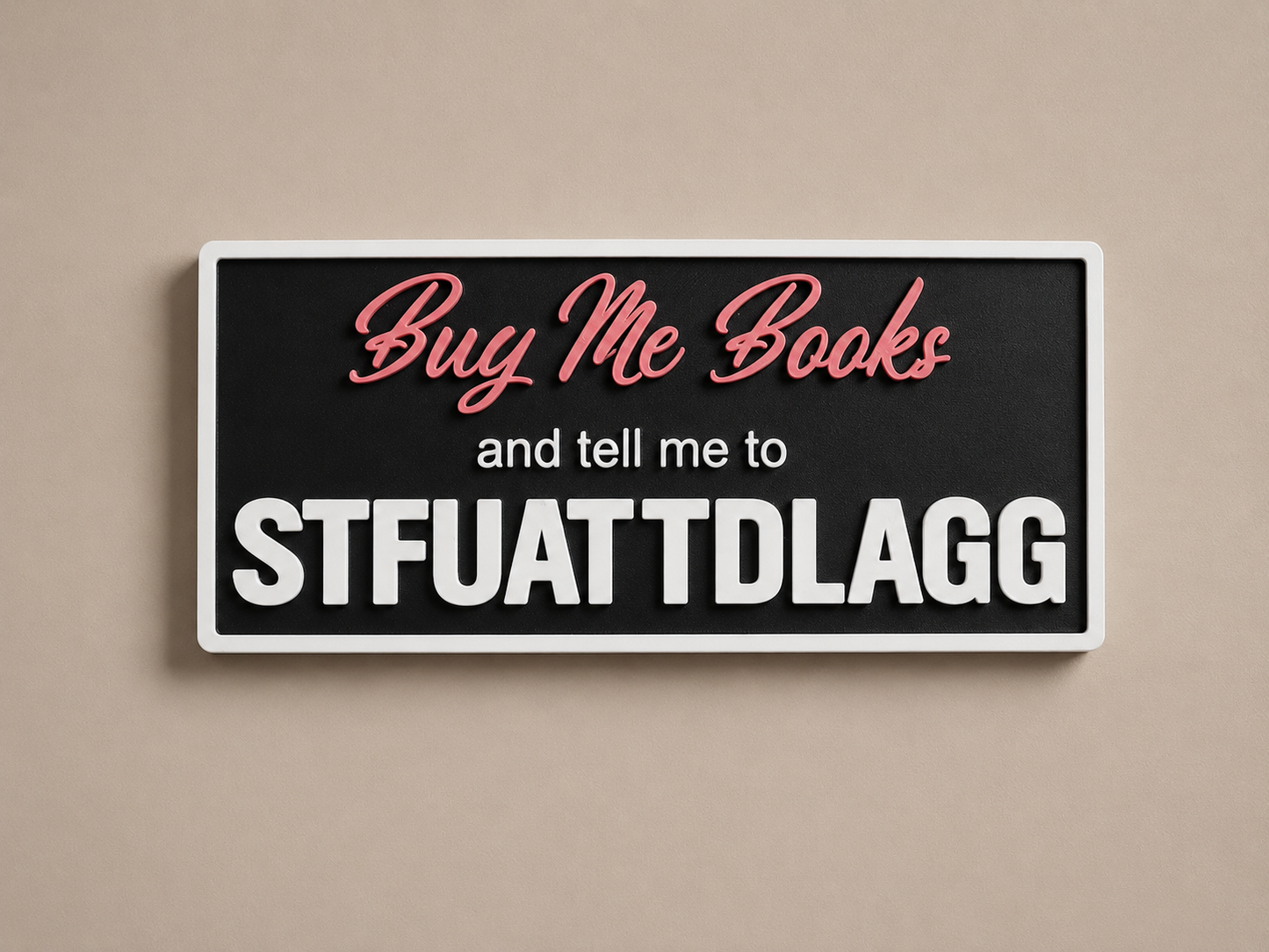 I Don’t Watch Porn, I Read It Like a Fucking Lady Shelf Sign | Spicy Reader Decor for BookTok Shelves