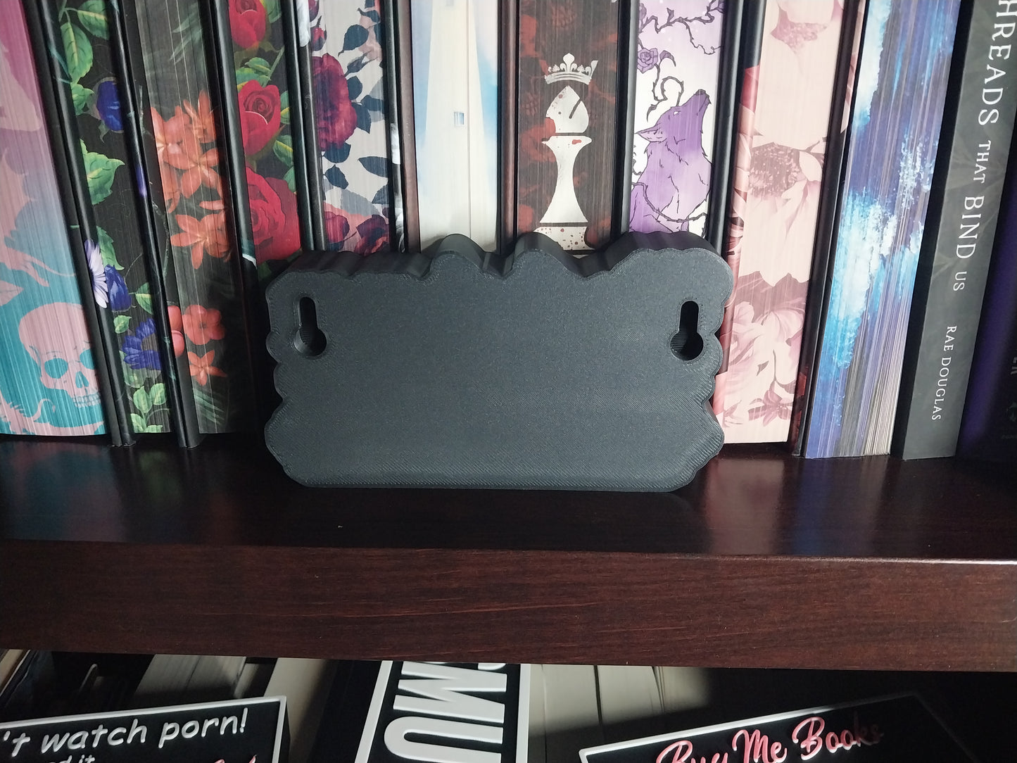 Masked Men Do It Better Shelf Sign | Gothic Dark Romance Decor for BookTok Readers | 3D Printed Bookshelf Accent