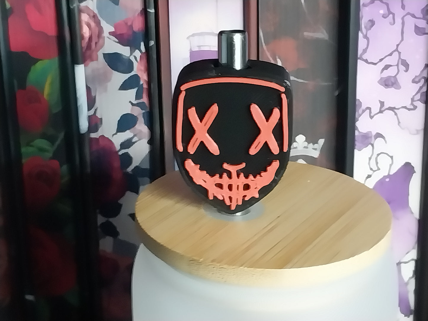 The Purge Inspired Straw Topper for Stanley Cups | Dark Romance BookTok Decor
