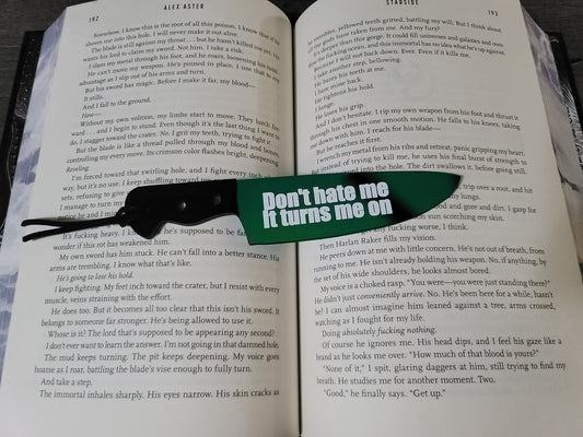 Thin Acrylic Knife Bookmark | Dark Romance Bookish Gift | UV Printed Acrylic Bookmark